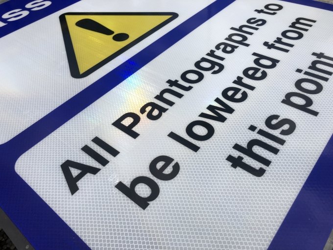 Reflective Pantograph Warning — Rail Safety
